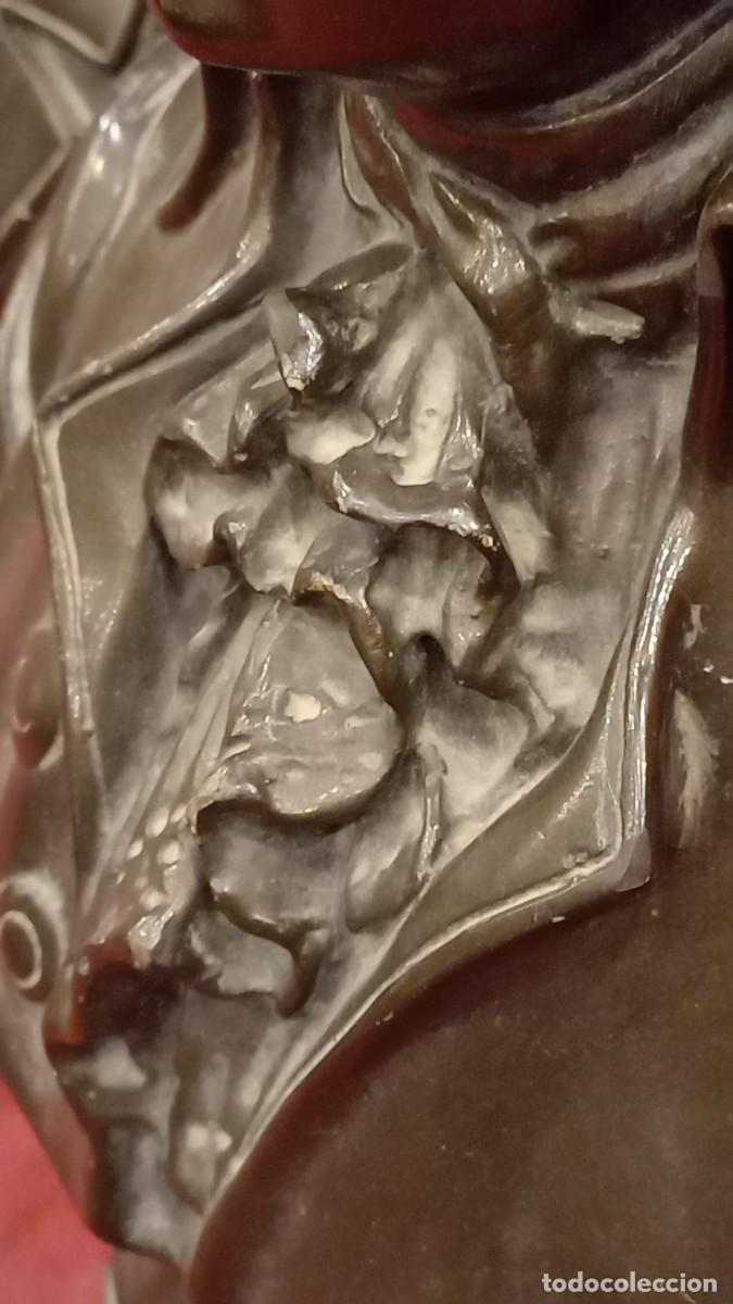 Antig&uuml;edades: Busto de Mozart en estuco bronc&iacute;neo - Foto 24