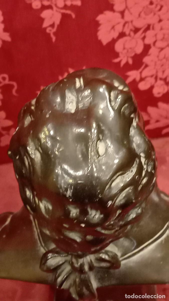 Antig&uuml;edades: Busto de Mozart en estuco bronc&iacute;neo - Foto 28