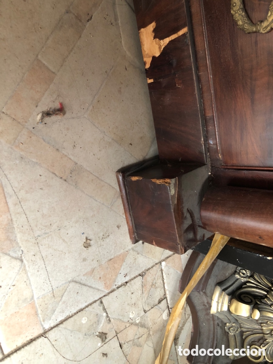 Antig&uuml;edades: G Comoda estilo imperio en madera de caoba - Foto 6
