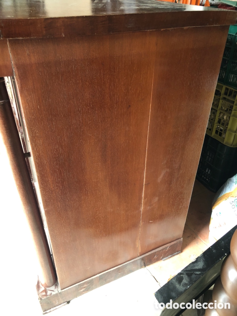 Antig&uuml;edades: G Comoda estilo imperio en madera de caoba - Foto 7