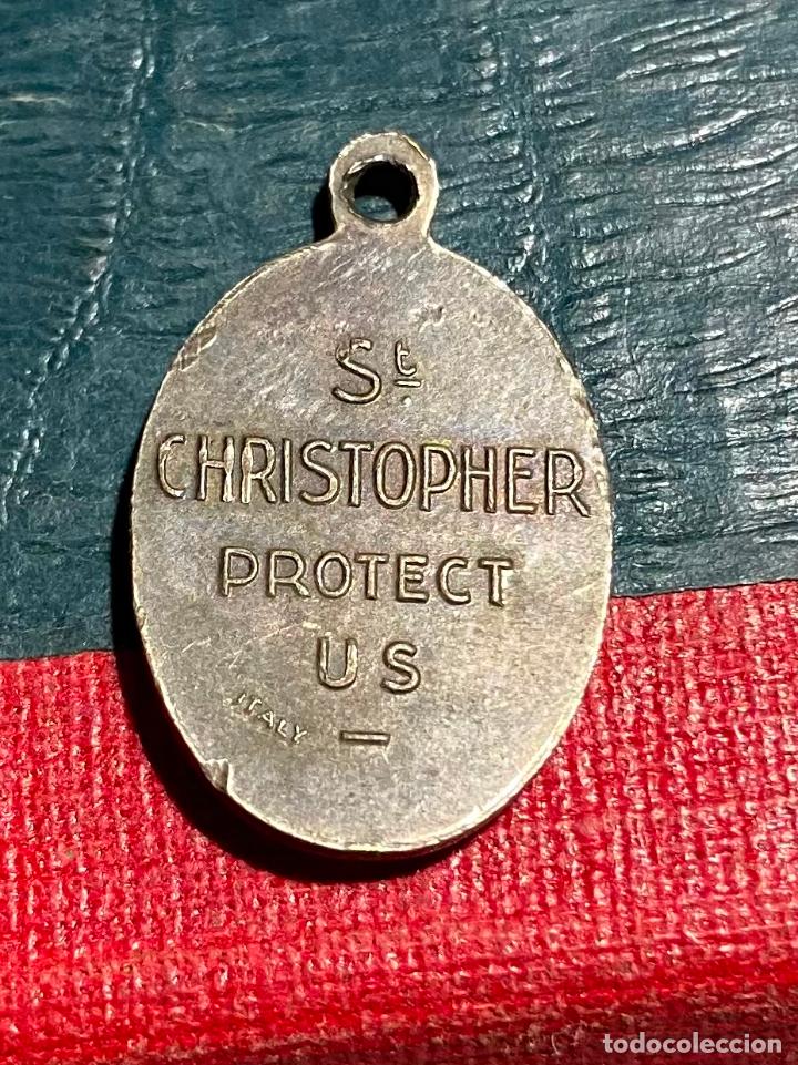 Antig&uuml;edades: 134.- Medalla San Christopher protect us. Italy - Foto 3