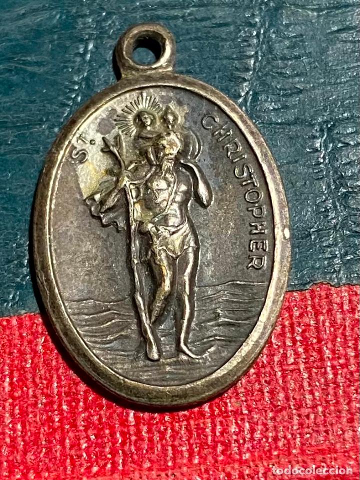 Antig&uuml;edades: 134.- Medalla San Christopher protect us. Italy - Foto 1