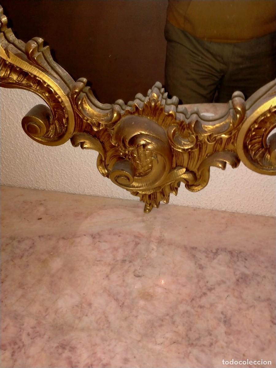 Antig&uuml;edades: GRAN ESPEJO EN MADERA TALLADA - Foto 2