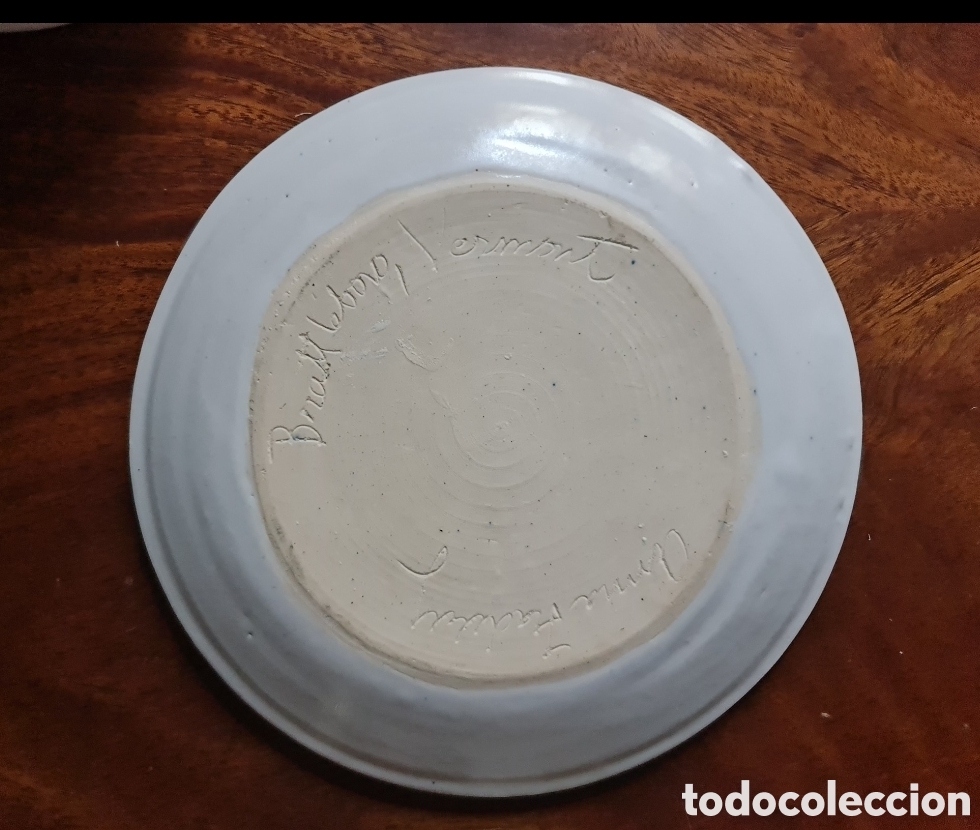 Antig&uuml;edades: Quesera de cer&aacute;mica firmada - Foto 3