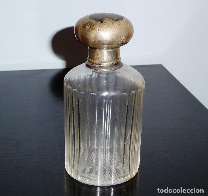 Antig&uuml;edades: ANTIGUO BOTE TOCADOR DE CRISTAL - Foto 1