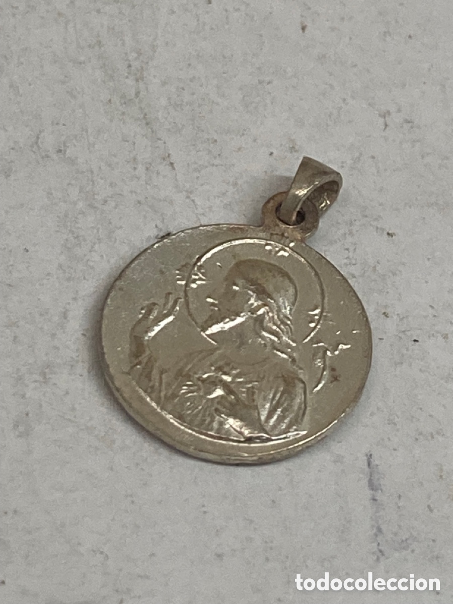 Antig&uuml;edades: Medalla de plata religiosa - Foto 1