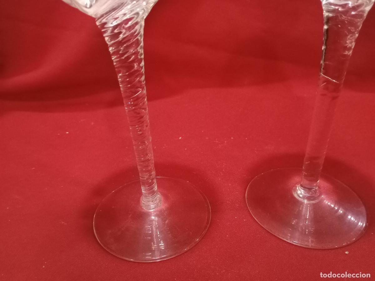 Antig&uuml;edades: 2 copas de cristal - Foto 3