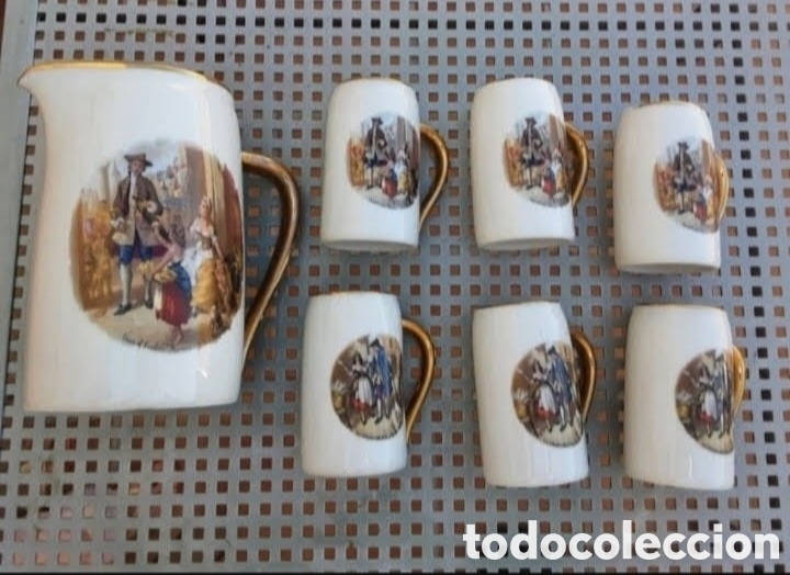 Antig&uuml;edades: JUEGO DE JARRAS DE CERVEZA - Foto 1
