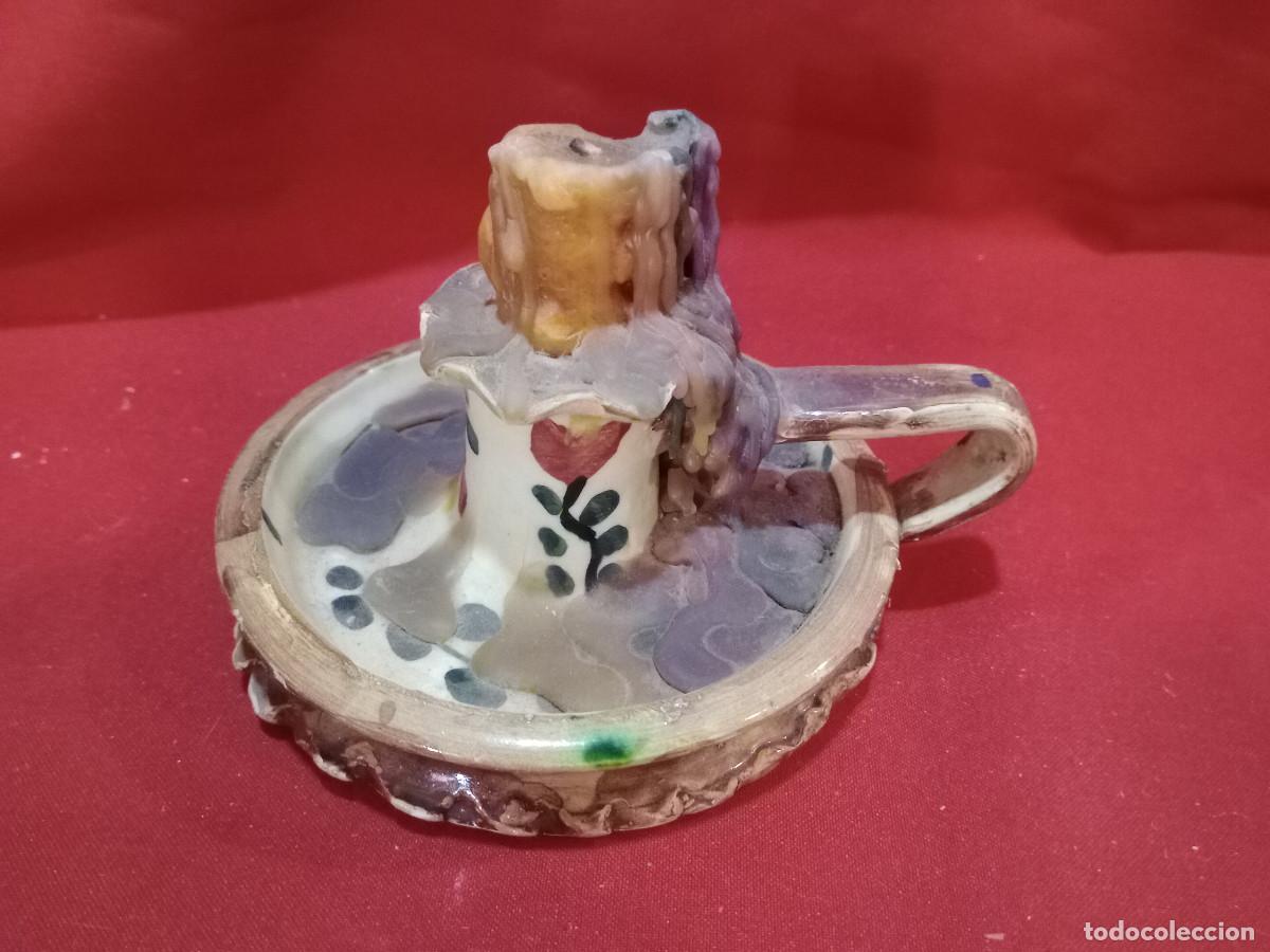 Antig&uuml;edades: palmatoria de ceramica - Foto 1