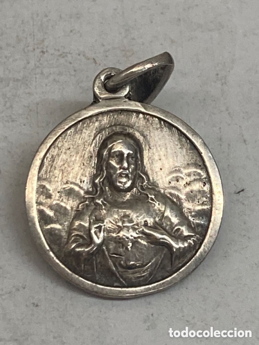 Antig&uuml;edades: Medalla de plata religiosa - Foto 1