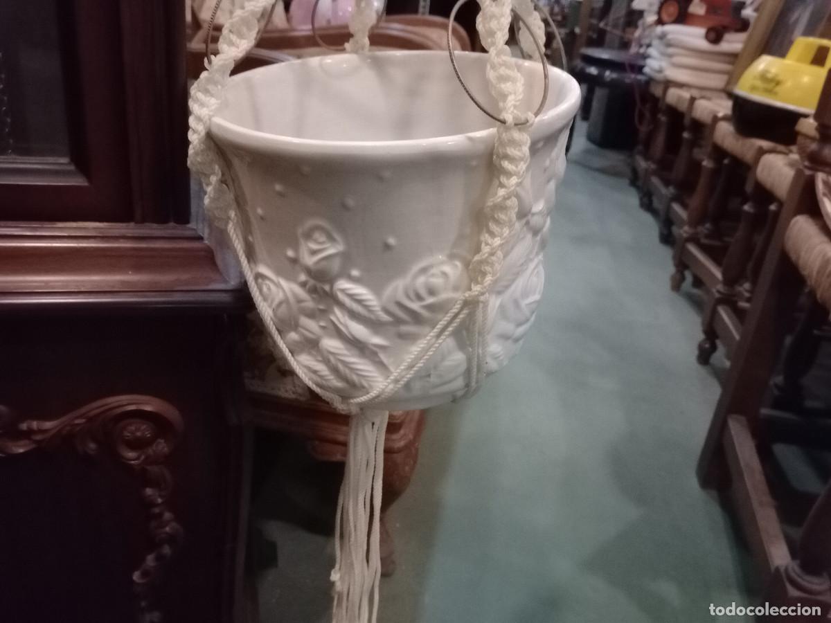Antig&uuml;edades: 2 macetas colgante - Foto 2