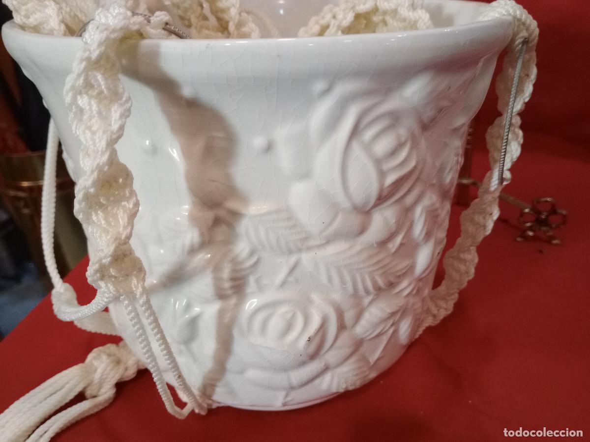 Antig&uuml;edades: 2 macetas colgante - Foto 6
