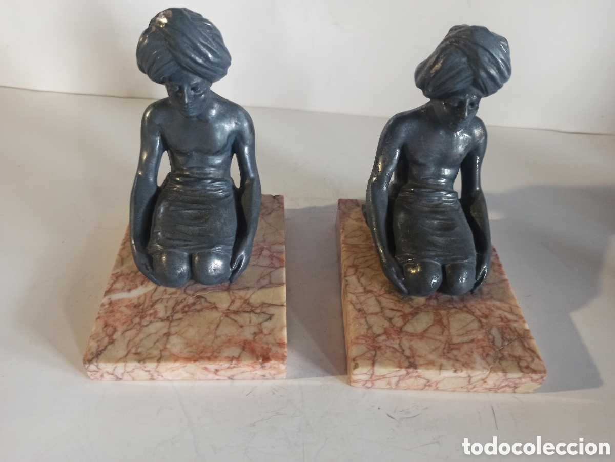 Antig&uuml;edades: Figuras de bronce con peana - Foto 2