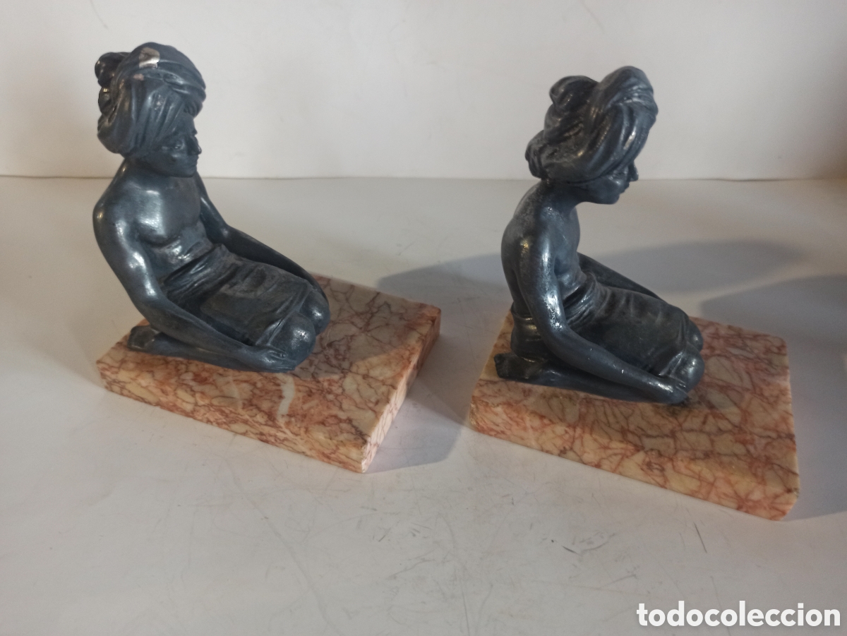Antig&uuml;edades: Figuras de bronce con peana - Foto 3