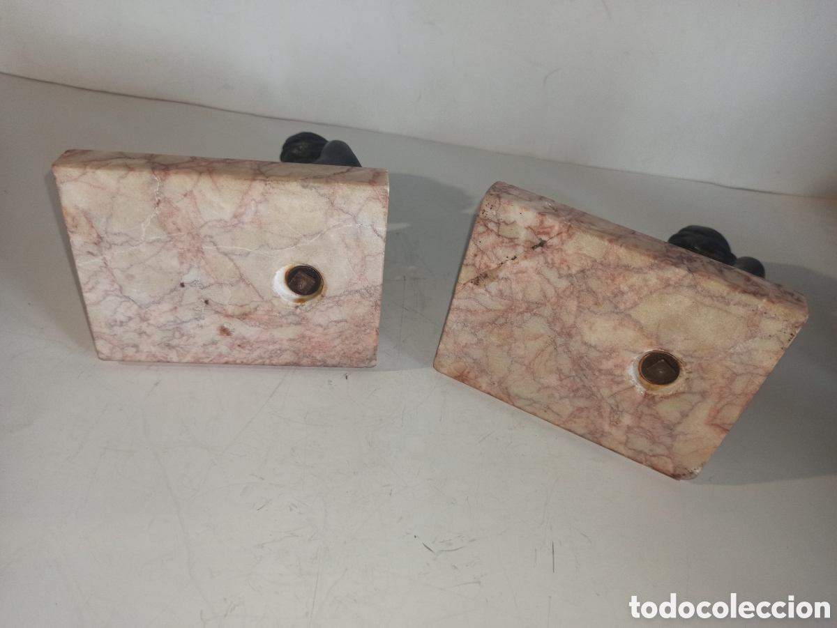 Antig&uuml;edades: Figuras de bronce con peana - Foto 8