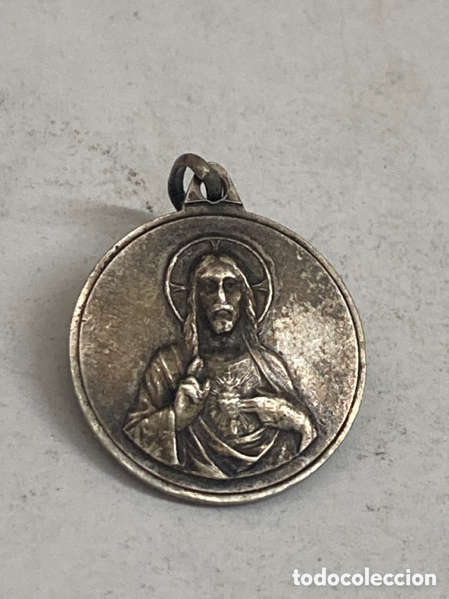 Antig&uuml;edades: Medalla de plata religiosa - Foto 1
