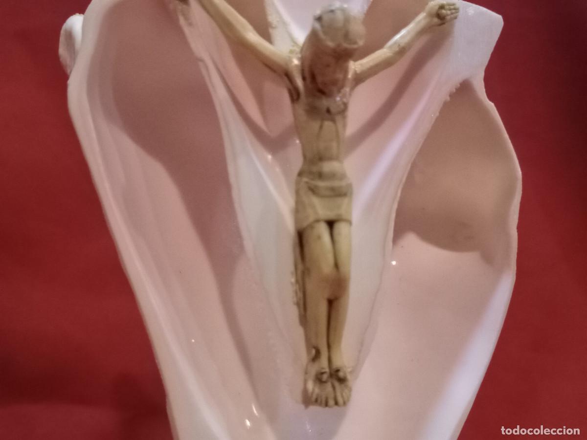 Antig&uuml;edades: cristo en caracola - Foto 2