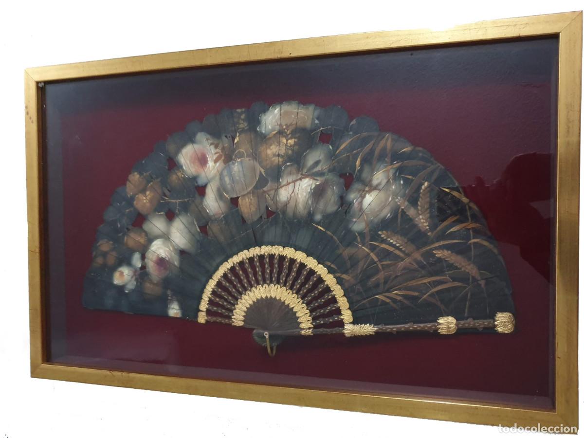 Antig&uuml;edades: ABANICO PERIC&Oacute;N - (con vitrina) - Foto 1