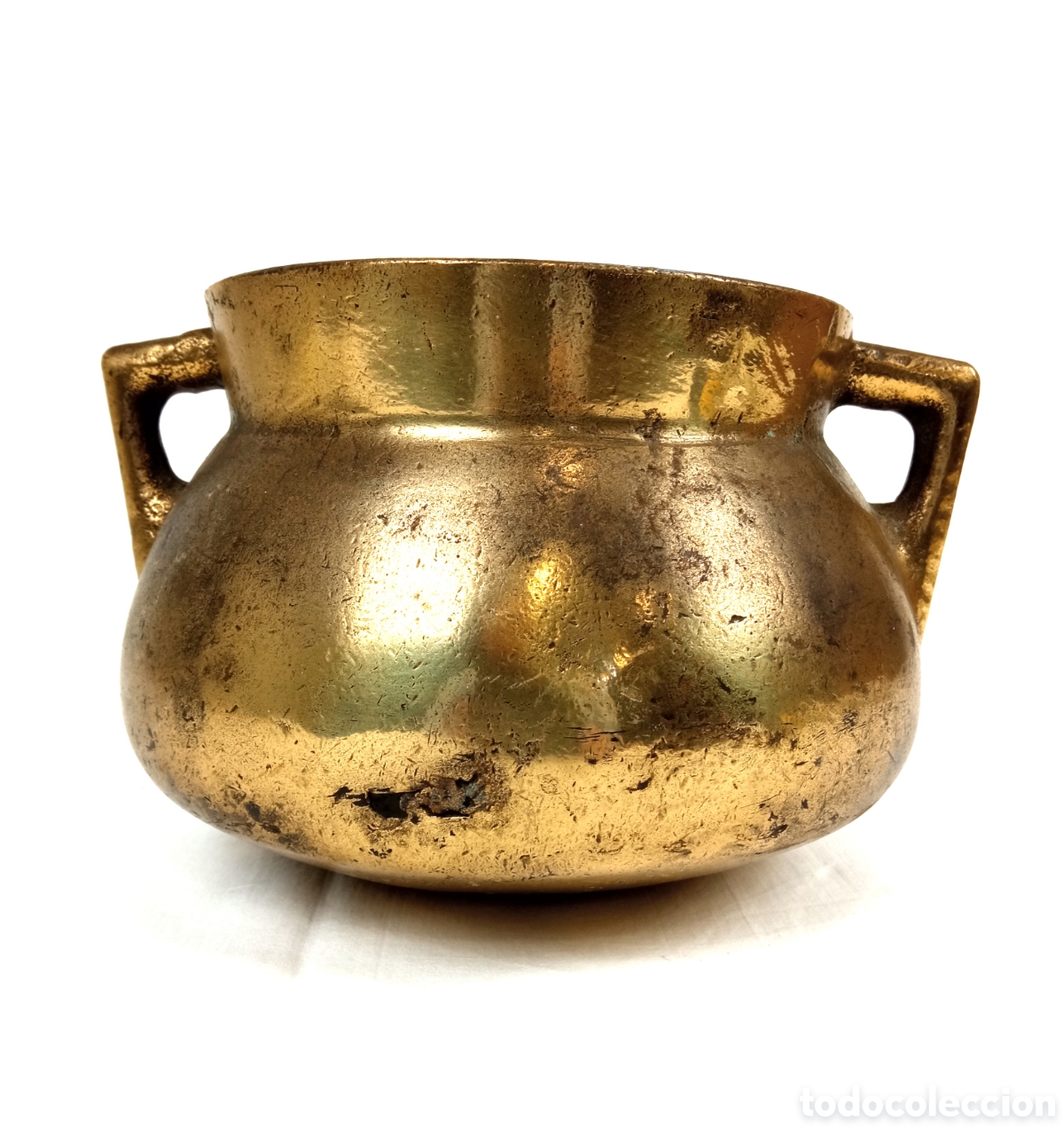 Antig&uuml;edades: ANTIGUA OLLA DE BRONCE - Foto 4