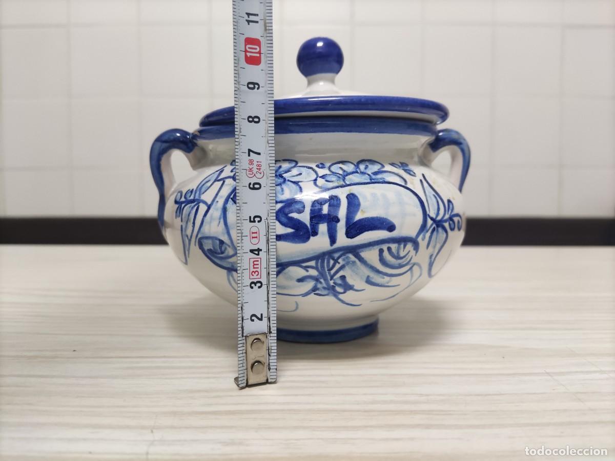 Antig&uuml;edades: TARROS: AZUCAR Y SAL. CERAMICA - Foto 2