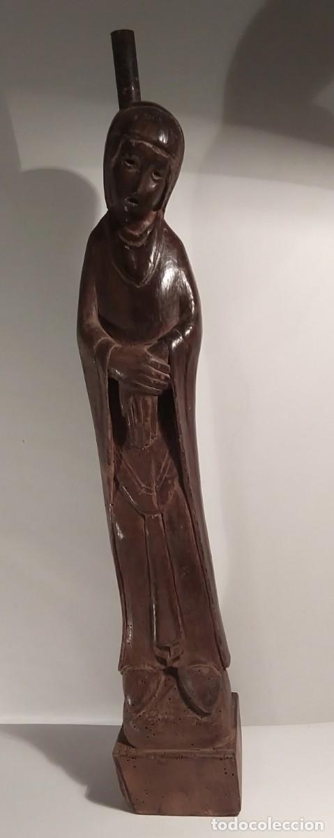 Antig&uuml;edades: Talla de Mujer en madera. Principios del XX - Foto 1