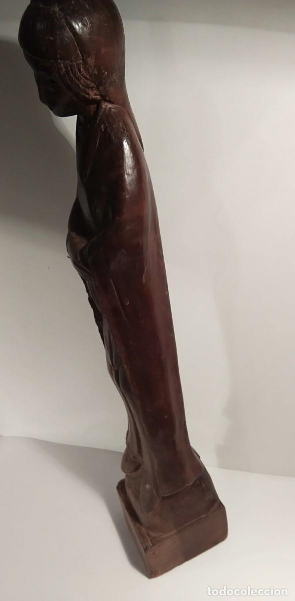 Antig&uuml;edades: Talla de Mujer en madera. Principios del XX - Foto 3
