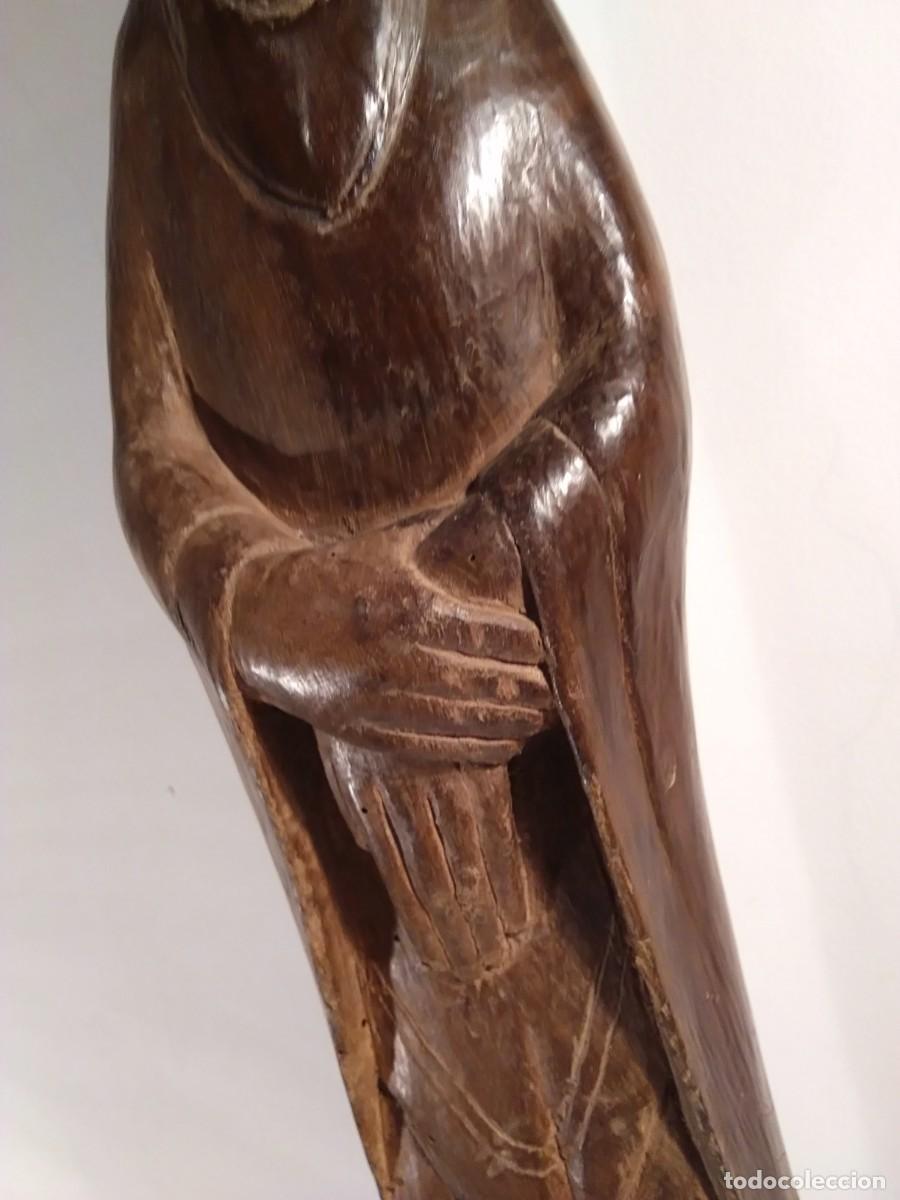 Antig&uuml;edades: Talla de Mujer en madera. Principios del XX - Foto 6