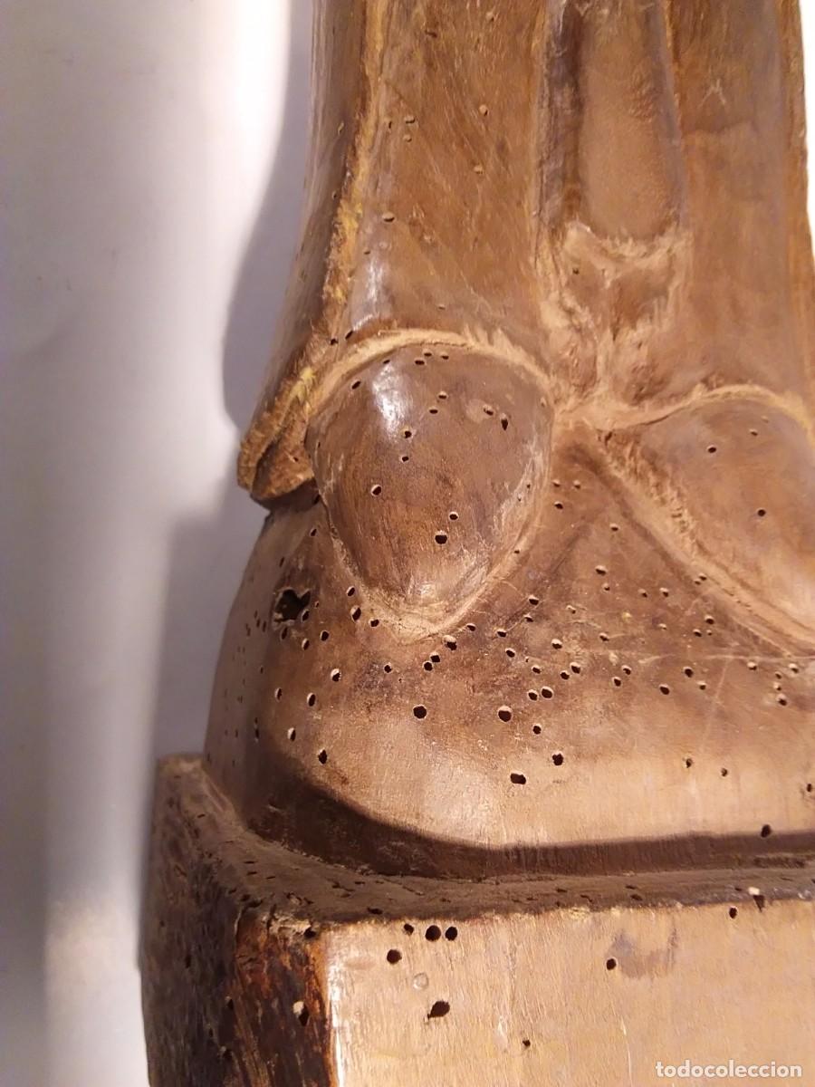 Antig&uuml;edades: Talla de Mujer en madera. Principios del XX - Foto 13
