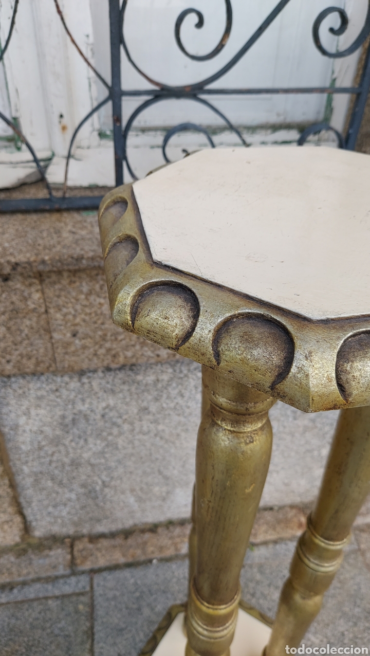 Antig&uuml;edades: Columnas o peanas antiguas en madera S.XIX - Foto 5