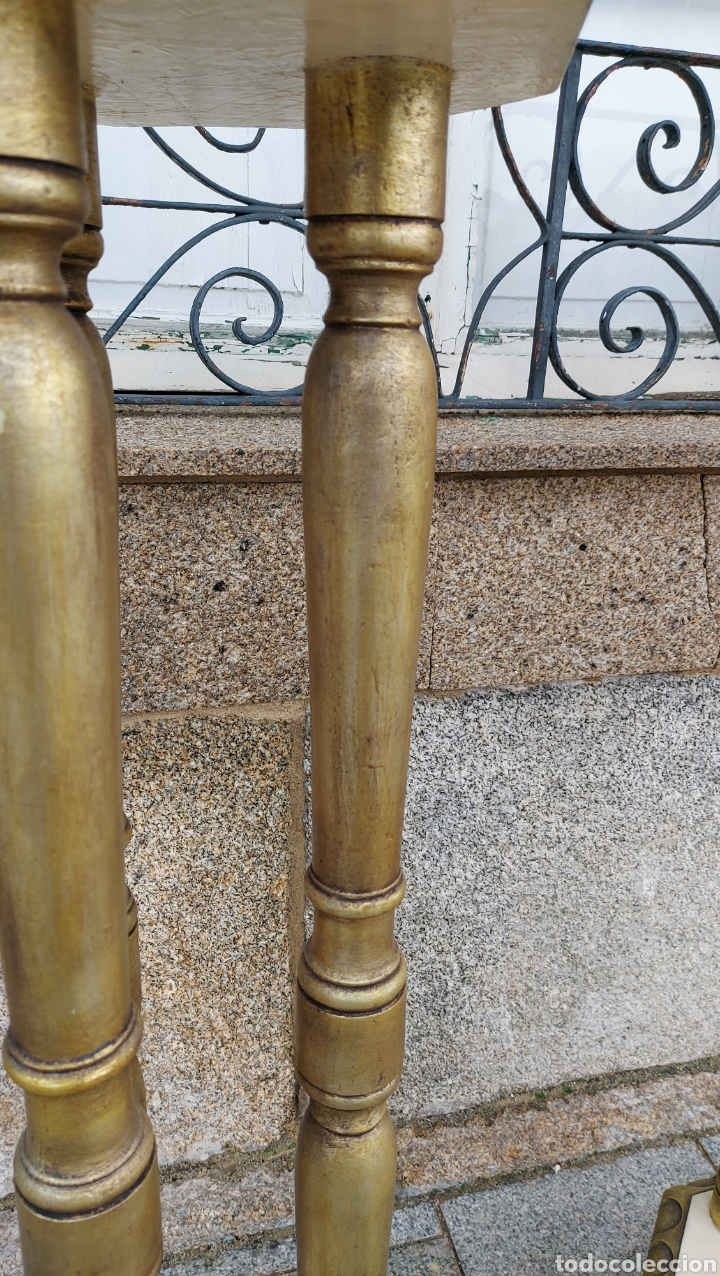 Antig&uuml;edades: Columnas o peanas antiguas en madera S.XIX - Foto 7