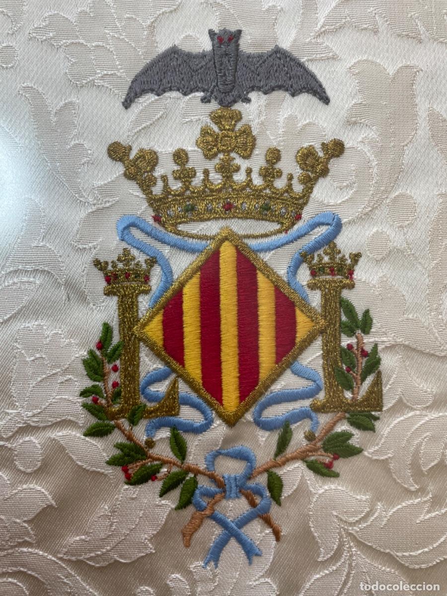 Antig&uuml;edades: Escudo de Valencia - Seda Bordada - Foto 3