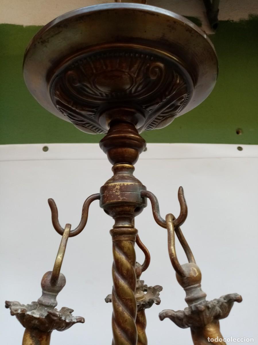 Antig&uuml;edades: lampara de techo- - Foto 3