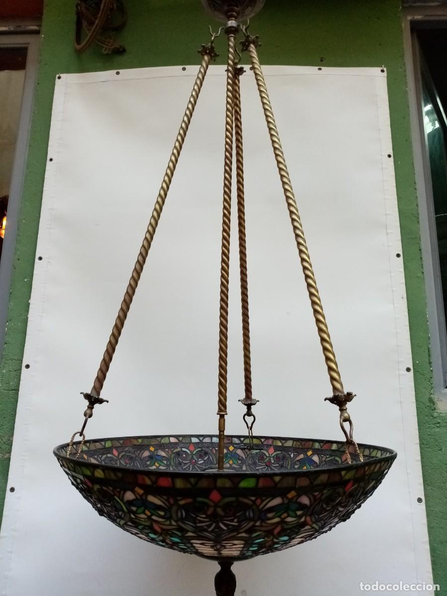 Antig&uuml;edades: lampara de techo- - Foto 2