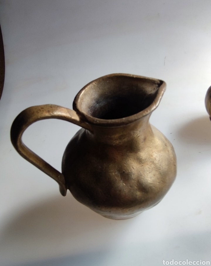 Antig&uuml;edades: Jarras de bronce macizas - Foto 7
