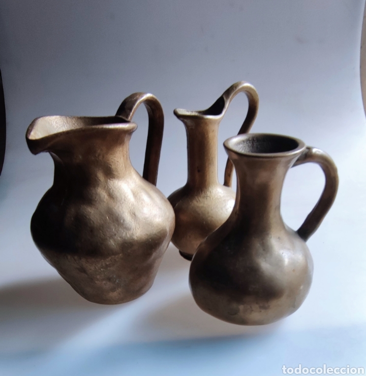 Antig&uuml;edades: Jarras de bronce macizas - Foto 8