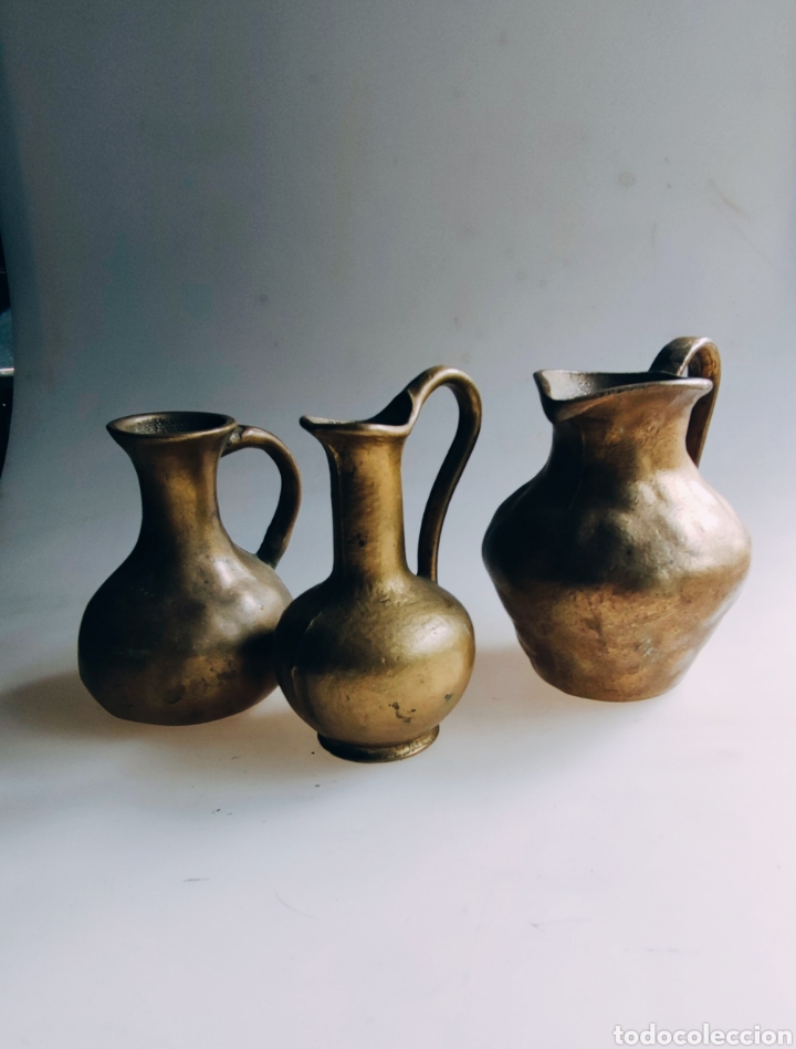 Antig&uuml;edades: Jarras de bronce macizas - Foto 12