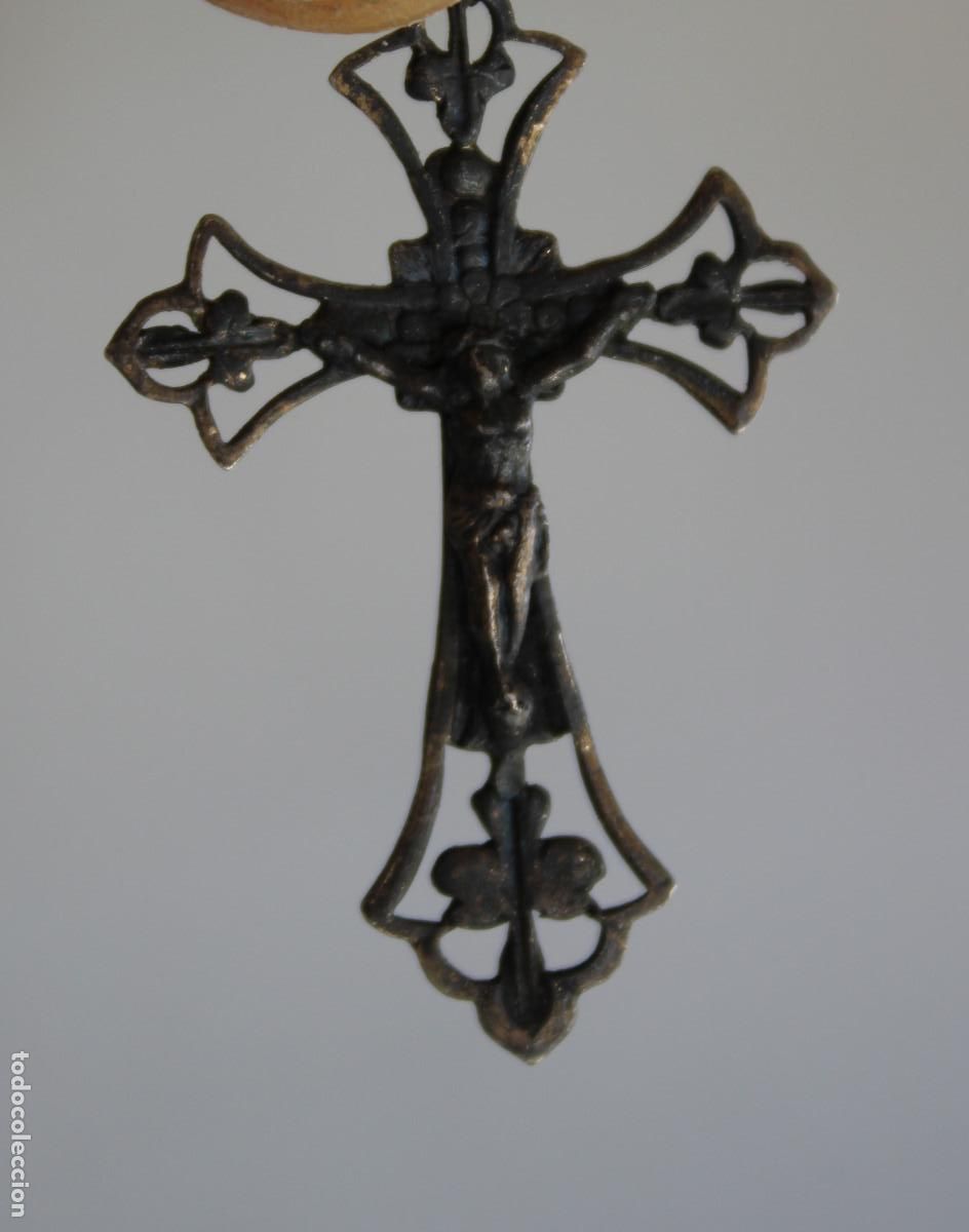 Antig&uuml;edades: cristo en la cruz en plata de ley - Foto 1