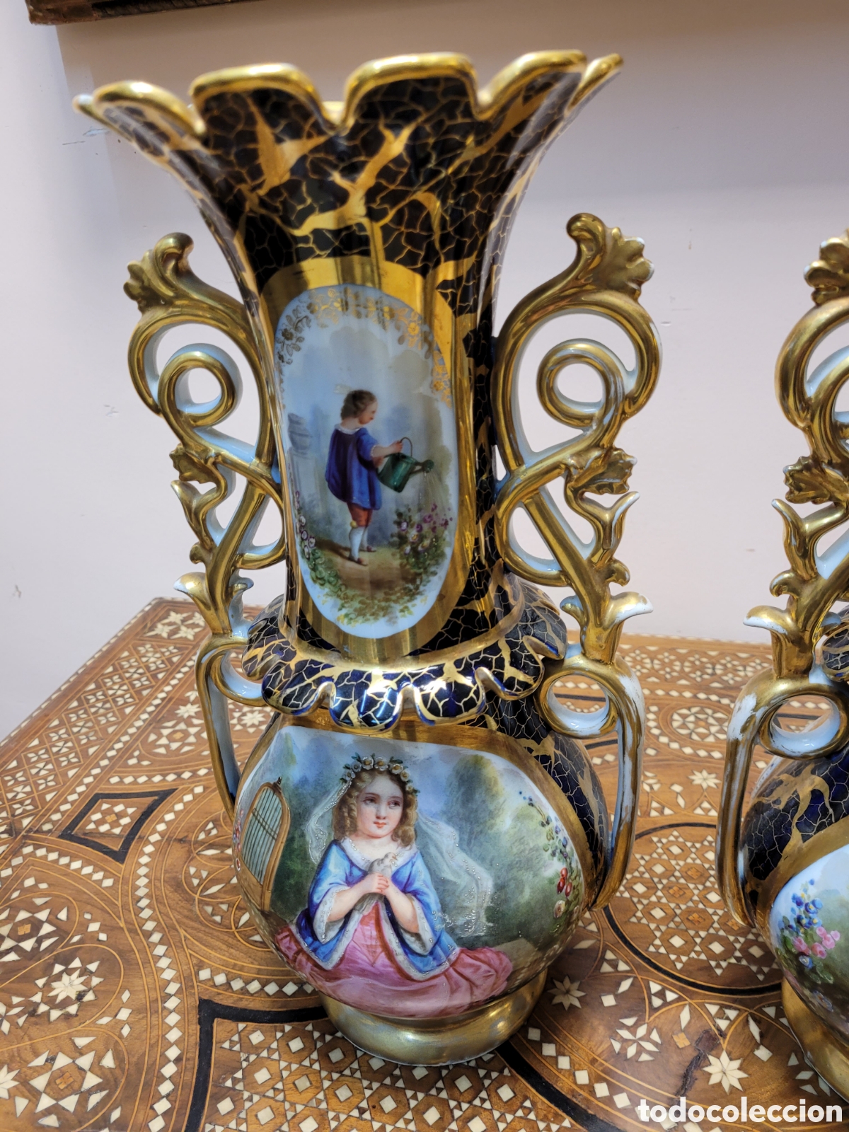 Antig&uuml;edades: Pareja de jarrones - Foto 2