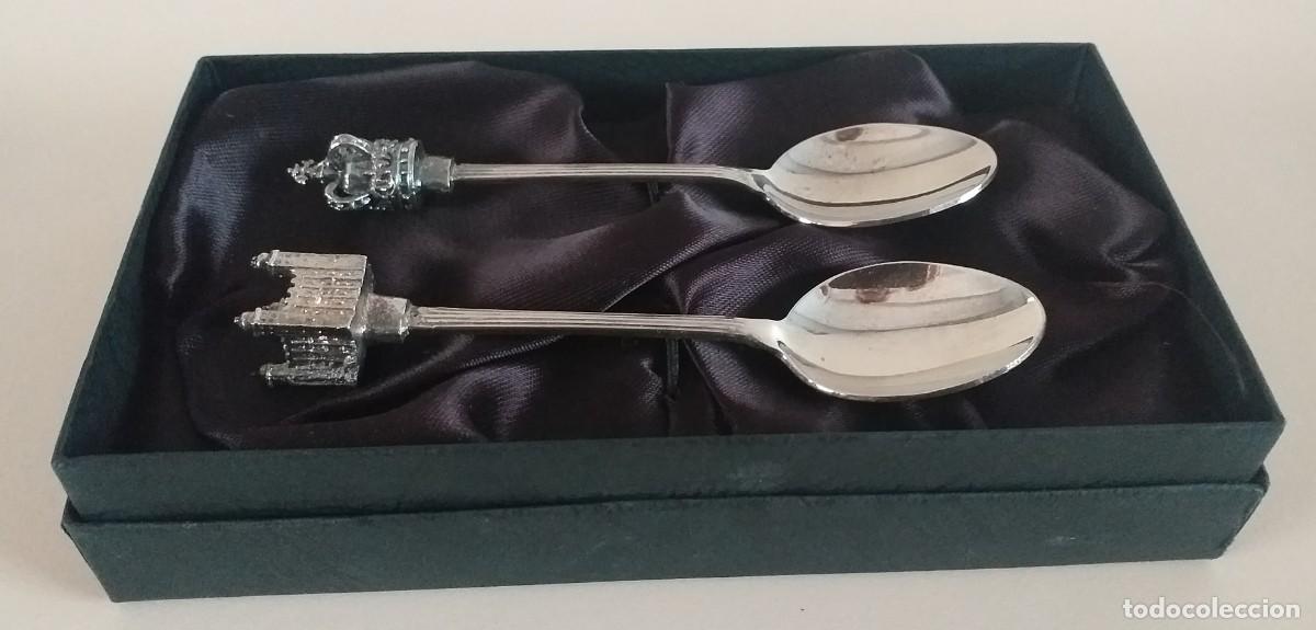 Antig&uuml;edades: PAREJA DE CUCHARAS DE COLECCI&Oacute;N - Foto 6