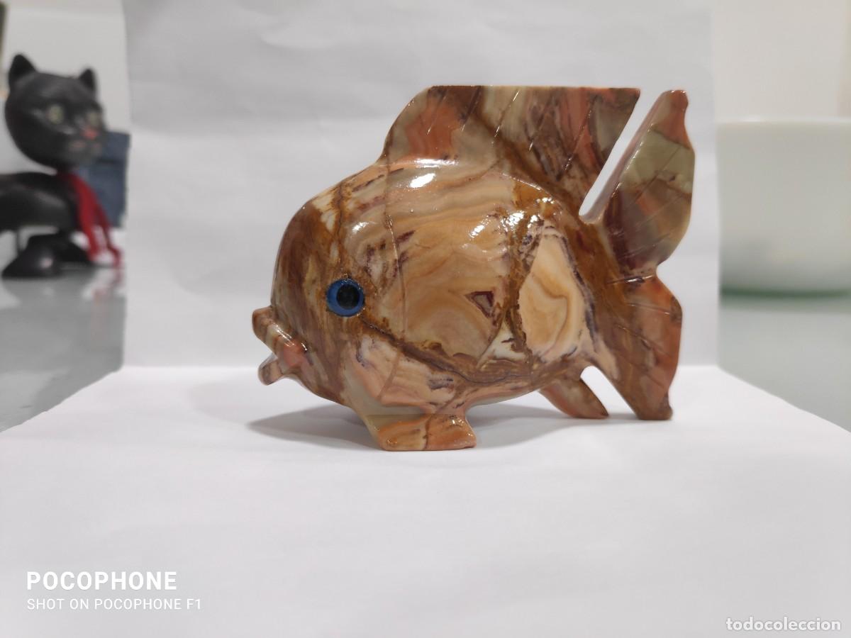 Antiguidades: Escultura peque&ntilde;a de pez similar