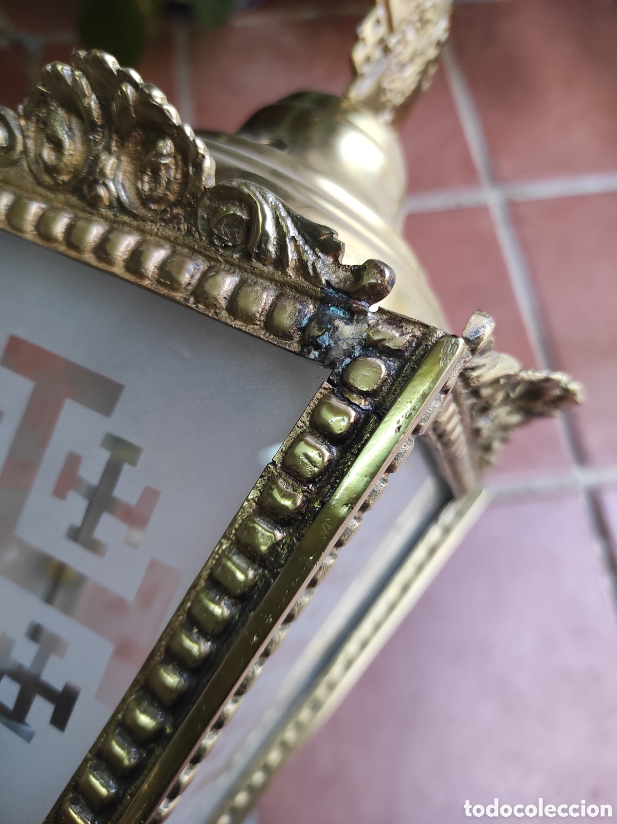 Antig&uuml;edades: Antiguo Farol Procesional de Bronce - Foto 10