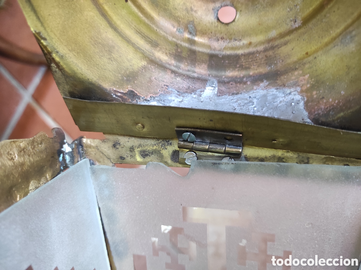 Antig&uuml;edades: Antiguo Farol Procesional de Bronce - Foto 15