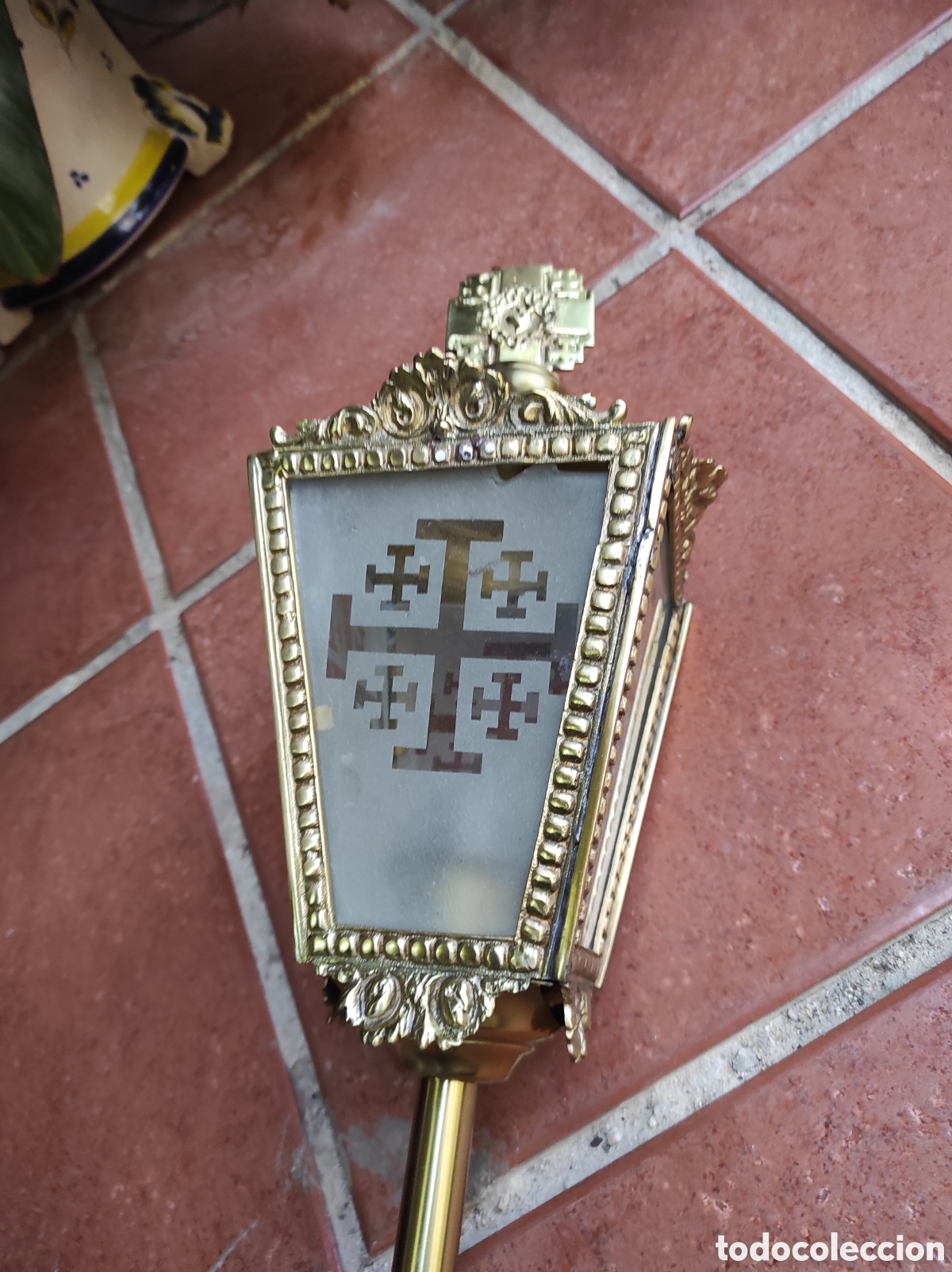 Antig&uuml;edades: Antiguo Farol Procesional de Bronce - Foto 1