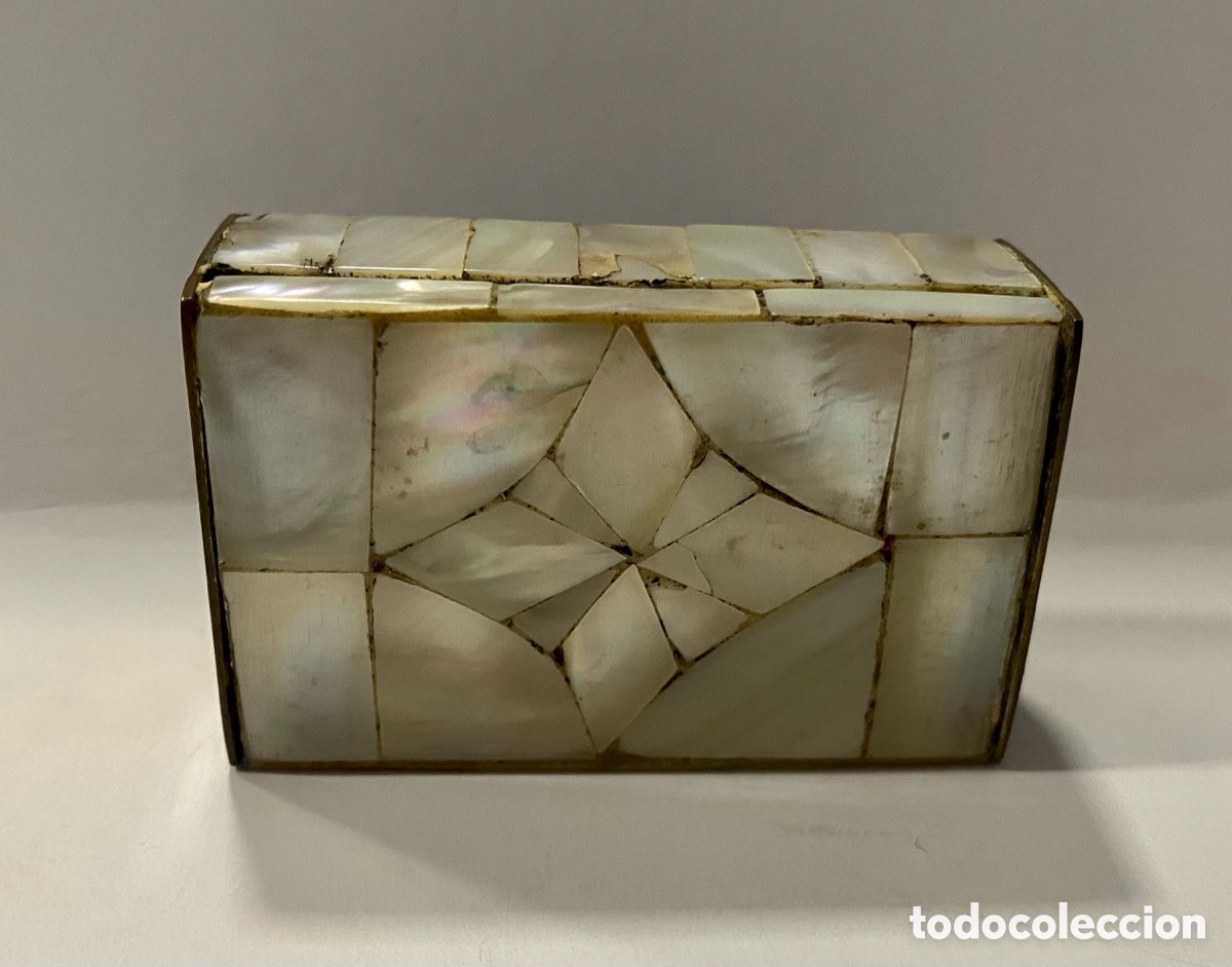 Antig&uuml;edades: Peque&ntilde;a caja de n&aacute;car. - Foto 8