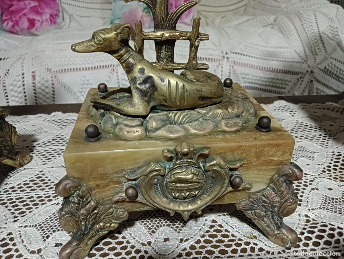Antig&uuml;edades: CANDELABROS DE BRONCE - Foto 2