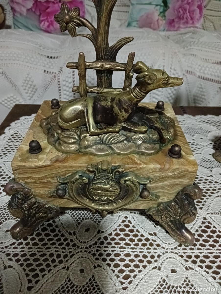 Antig&uuml;edades: CANDELABROS DE BRONCE - Foto 5
