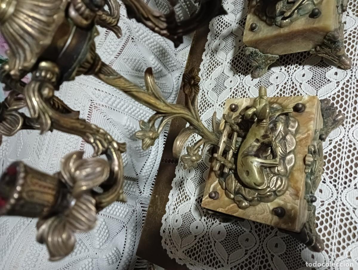 Antig&uuml;edades: CANDELABROS DE BRONCE - Foto 11