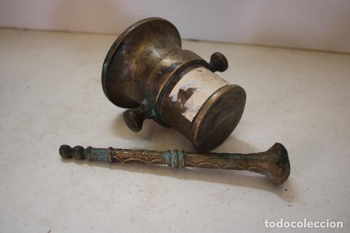 Antig&uuml;edades: antiguo almirez de bronce - Foto 5