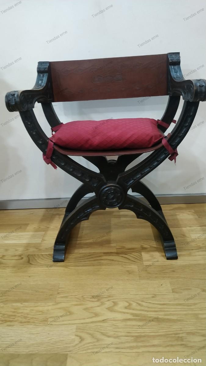 Antig&uuml;edades: SILLA JAMUGA NEORENACENTISTA - Foto 1