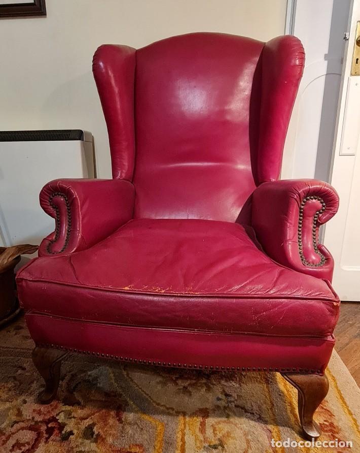Antig&uuml;edades: Sill&oacute;n Wingback u Orejero - Foto 2